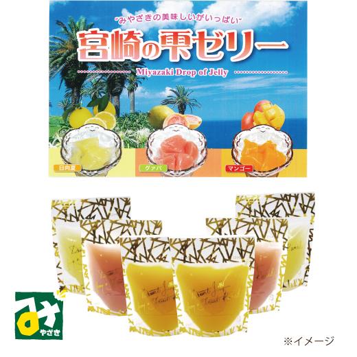 ゼリー 宮崎の雫ゼリー 6個セット (マンゴーゼリー2個 日向夏ゼリー2個 