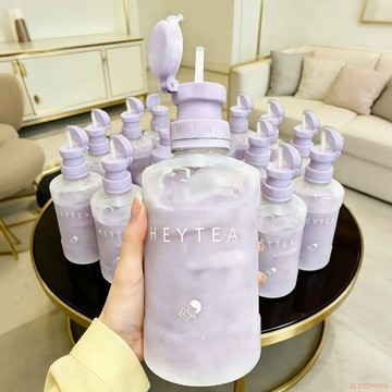 桃園出貨✨【新升級大口徑】紫色吸管瓶蓋礦泉水吸管蓋子便攜喝水神器瓶蓋