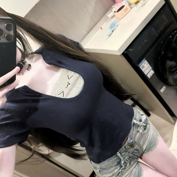 🍉日系y2k兩件文字T恤拼接短袖新款宅萌辣妹夏季修身百搭跑步上衣