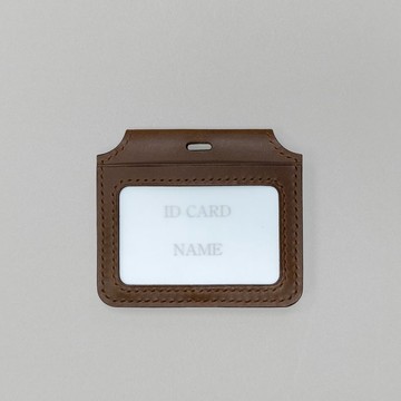 識別證套 | 義大利植鞣革真皮手工證件套 | 翻頁式