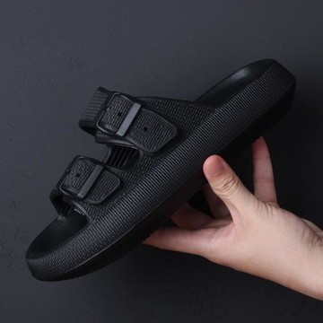 踩屎感拖鞋男ins潮夏季居家室內靜音外穿情侶厚底防滑戶外涼拖鞋