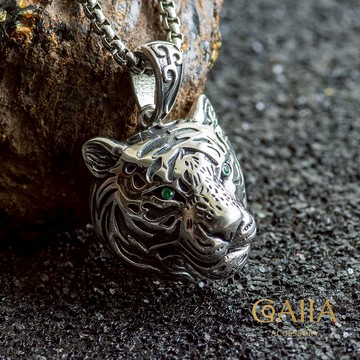 S925純銀吊墜。猛虎 | LU