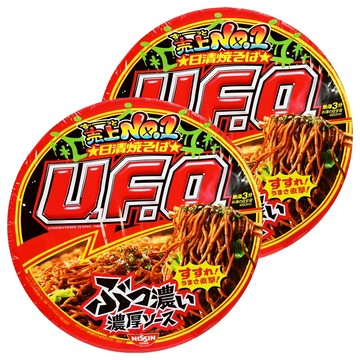 NISSIN 日清 U.F.O. 炒麵 特濃日式炒麵醬口味 日式風味包麵  2入