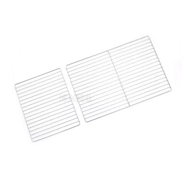 不鏽鋼烤網 烘烤網 烤肉網 304不鏽鋼燒烤網加粗條形網片烤肉烤箱烤架烤爐晾曬蛋糕烘培家用『XY38783』