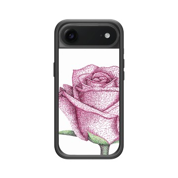 iPhone Air Mod NX -邊框背蓋組合 (相機按鈕) 黑 - MOLECULARTS - 玫瑰