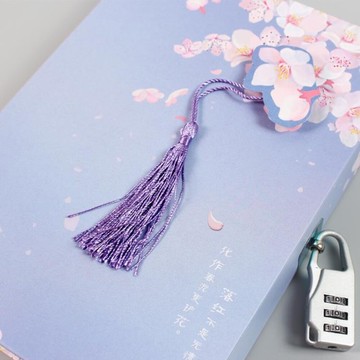 古風手賬本本子古典中國風筆記本帶鎖密碼本