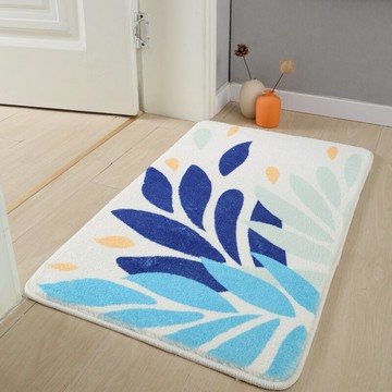 簡約仿羊絨地墊衛生間浴室輕奢防滑墊家用吸水地毯速干腳墊入戶墊