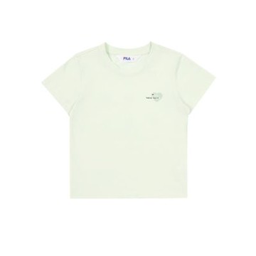 FILA KIDS 童短袖圓領T恤-果凍薄荷 1TEA-4022-LN