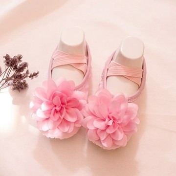 DRESSHOUSE 女童花朵裝飾芭蕾舞鞋 180mm  粉色