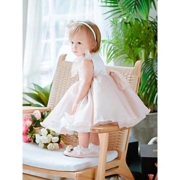 幼兒周歲禮服女寶寶小眾輕奢兒童合唱演出服主持人花童公主裙女童