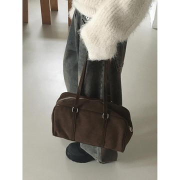 Codibook｜韓國 wonderwonder 麂皮拼接皮革手提肩背包［預購］肩背包 公事包 女裝