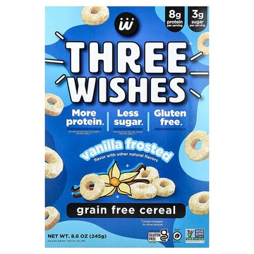 Three Wishes, 無穀物麥片，香草糖霜，8.6 盎司（245 克）
