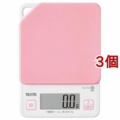 タニタ デジタルクッキングスケール ピンク KJ-114-PK ( 3個セット )/ タニタ(TANITA)