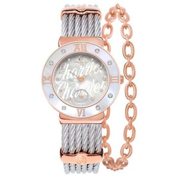 CHARRIOL夏利豪 (ST30PD.560.053) ST-tropez系列腕錶銀色面盤搭配獨顯秒針30mm