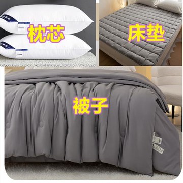 床墊枕芯全套棉被芯夏被春秋被褥套裝三件學生單人宿舍被子