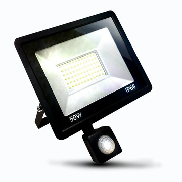 Kiss Quiet 質感黑(白光/黄光)50W LED感應投射燈,全電壓高PF-1入