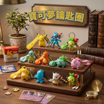 現貨12H出貨)正版 寶可夢 寶貝球 公仔 鑰匙圈 皮卡丘 可達鴨 胖丁 小火龍 傑尼龜 妙蛙種子 鑰匙扣 掛件