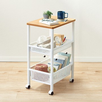 移動式木質頂板寬型三層收納架 單一規格