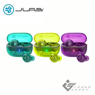 JLab GO POP ANC 真無線藍牙耳機(透視系列)晶透紫
