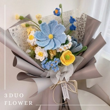 【三朵花藝】夏日生花 格桑編織花束｜花禮 情人節 生日禮物 告白禮物 閨蜜禮物
