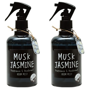 John's Blend 室內芳香噴霧 麝香茉莉花 280mL 植物性萃取消臭配方 清新不刺鼻 衣物/家中/辦公室/廁所適用  2瓶