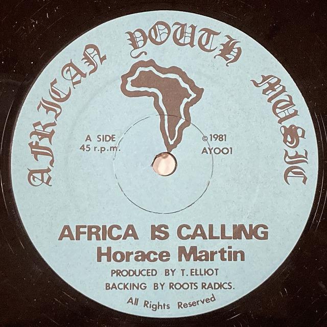 HORACE MARTIN   AFRICA IS CALLING (12インチシングル)