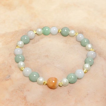 多彩翡翠設計款手珠手鍊 | 天然緬甸玉A貨翡翠 | 送禮