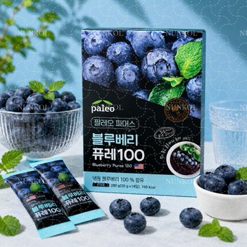 【NUNKOL】🔥現貨 隔日達🔥 ☑蝦皮代開☑ 14入 Paleo 韓國藍莓果泥 藍莓果泥 Paleo藍莓果泥