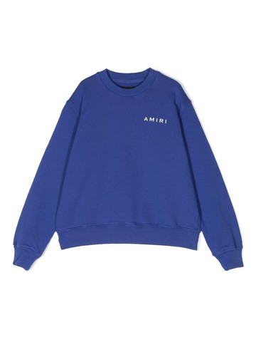 AMIRI KIDS - graphic print longsleeved cotton jumper - kids - Cotton - 8 yrs - Blue