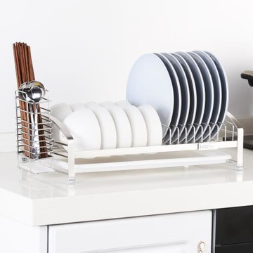 zygoo單層304不銹鋼晾放碗架瀝水架碗碟盤子餐具收納廚房置物架1