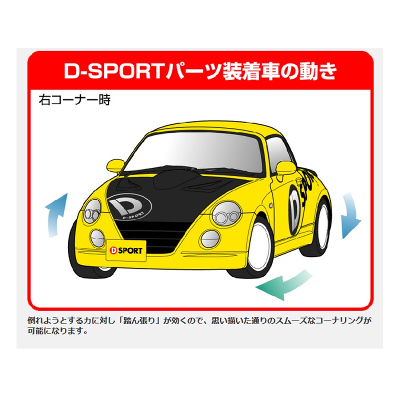 D SPORT スポーツショックアブソーバーType-S+A-SPECスプリング コペン LA400K ローブ・XPLAY共通 Dスポーツ パーツ  新品 | LINEブランドカタログ