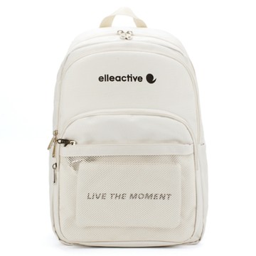 【ELLE Active】活力隨行系列-後背包-大-米白色