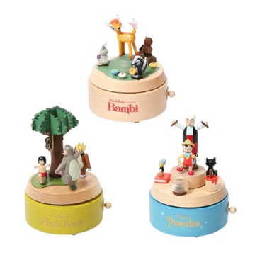 知音JEAN Wooderful life x 迪士尼Disney 音樂鈴-小鹿斑比/小木偶皮諾丘/與森林共舞