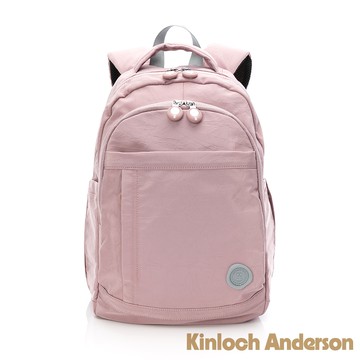 【金安德森】 River 皺褶感中性後背包-粉紫
