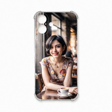 iPhone 16 Plus 殼 TRON IPhone 16 PLUS 咖啡廳的女孩 四角防摔殼 手機殼