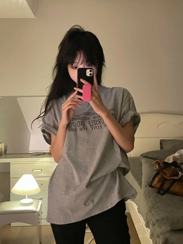 美式復古短袖t恤女夏季設計感小眾潮牌ins寬松半袖chic港味上衣服