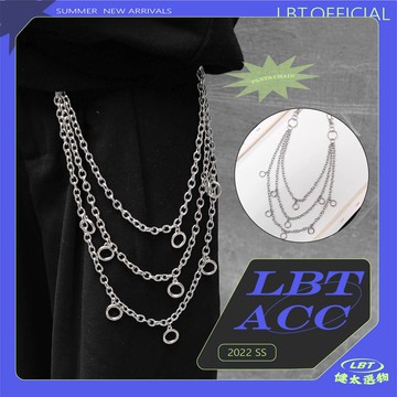 🌾Lbt•健太選物🌾金屬多環三層褲鏈 腰鏈 不鏽鋼褲鏈 金屬腰鍊 圓圈 層次感 韓國 百搭 穿搭款 多環褲鏈