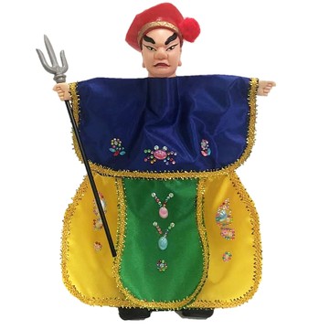 A-ONE匯旺 武松披風傳統布袋戲偶，精緻手工藝，親子互動玩具，傳統文化收藏  1個