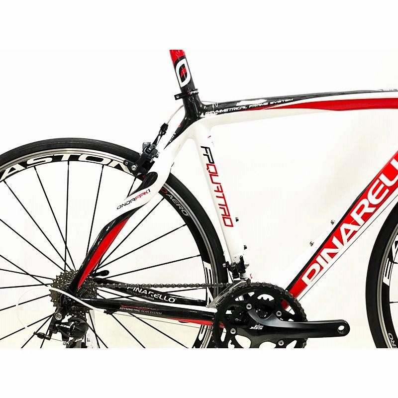 ピナレロ PINARELLO FP クアトロ QUATTRO Carbon 30HM12K カスタム 105 2011年 カーボンロードバイク 50  レッド/ホワイト/ブラック | LINEブランドカタログ