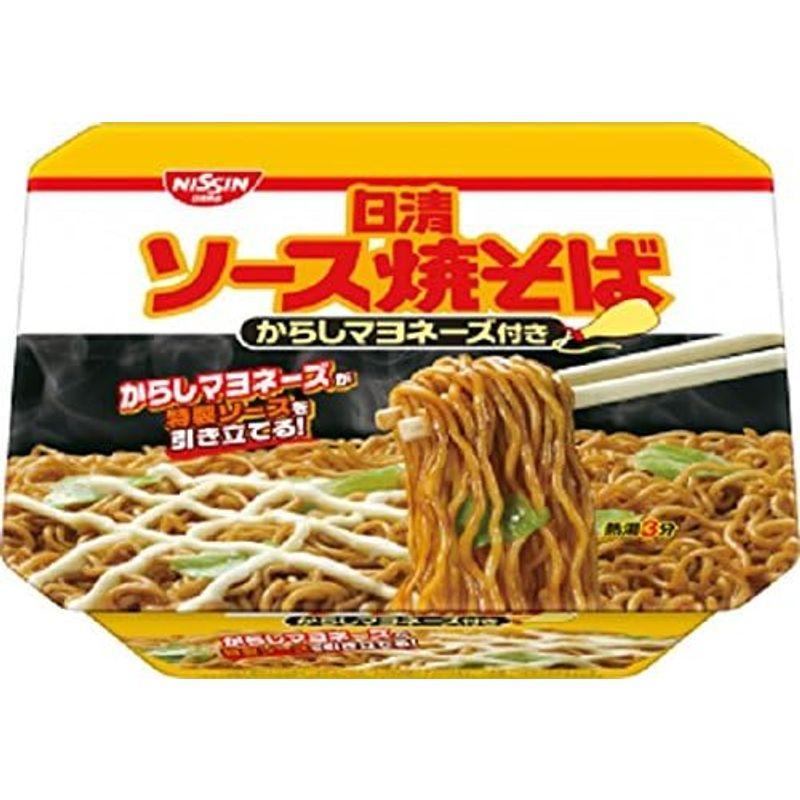 日清食品 日清ソース焼そばカップ からしマヨネーズ 108g×12個