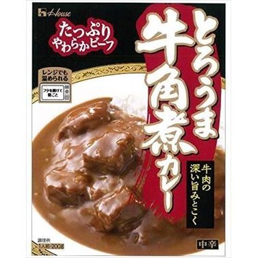 送料無料 ハウス とろうま牛角煮カレー中辛 200g×10個