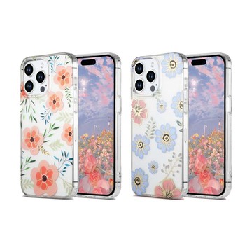 【山水之寶】三星 Galaxy S24 plus/S24 Ultra 手機殼 防摔殼 花卉透明防摔殼