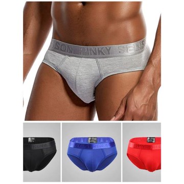 男士時尚內褲 莫代爾三角褲 中腰大碼雙層囊袋透氣修身舒適輕薄潮