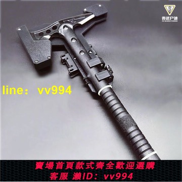 戶外開山刃手戰術斧頭刀防身生存武器裝備夜光劈柴營地工兵斧鋼