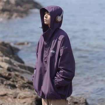 三防戶外沖鋒衣男機能風半拉鏈外套春秋日系潮牌復古cityboy上衣