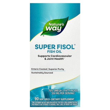 Nature's Way, Super Fisol，魚油，500 毫克，90 粒軟膠囊