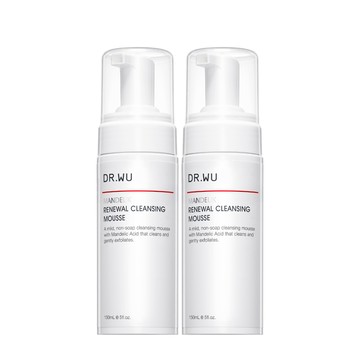 DR.WU 杏仁酸煥膚潔顏慕斯150ML 2入組