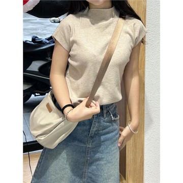 小眾設計包包斜挎包女2025新款高級感時尚牛角包簡約百搭潮單肩包