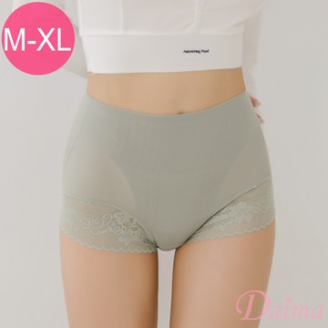 內褲  (M-XL)玻尿酸輕薄超高腰絲滑透氣蠶絲內褲_灰色#8064