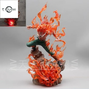 元氣招財 火影忍者模型 GK鵰像 十年百忍係列 夜凱 八門邁特凱 可發光 動漫週邊 擺件 公仔 盒裝 禮物